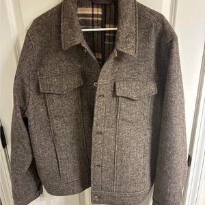 Stafford Men's Tan Wool Jacket